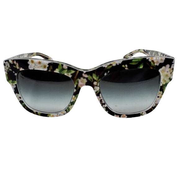 Dolce & Gabbana Floral Print Rectangle Sunglasses w/ matching case - Picture 1 of 9